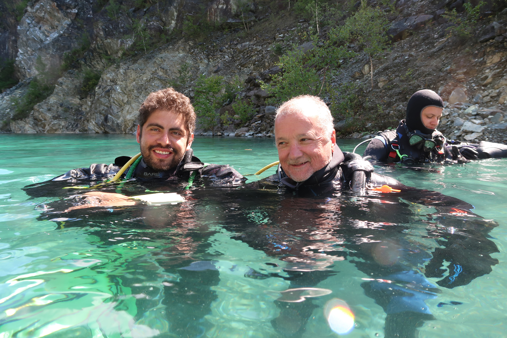 Carlos et Pierre à la Carrière Flintkote